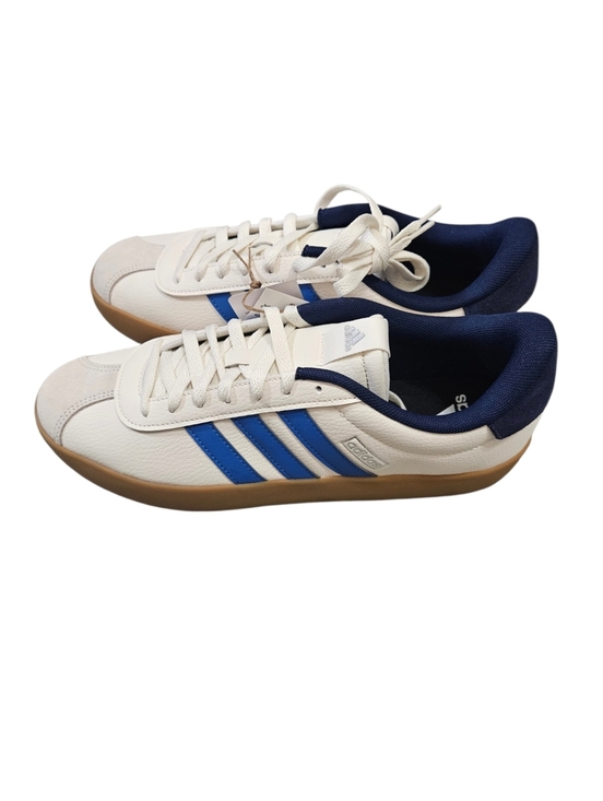 adidas White Sneakers with Royal Blue Stripes VL Court 3.0 Mens NEW main image 7
